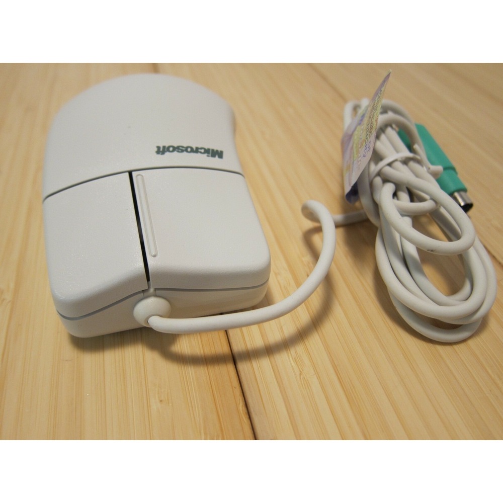 NOS Vintage 2 Button Microsoft Mouse Port Compatible PS2 Mouse 2.1A PN X03-68761 - Picture 6 of 12